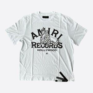 Amiri White & Black Wolf Records T-Shirt